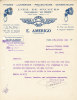 FACTURE / COURRIER 1928 AMERICO PHARES  OEIL DE SECOURS LANTERNES LE RIDER  AUTOMOBILE PARIS - Automovilismo