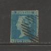 UK  1841 Used Stamp, Victoria 2d Blue Nr. 4 Inperforated - Oblitérés