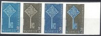 FRANCE - EUROPA 1968 - Essai Non Dentelé - 30 C. Neuf En Bande De 4 Bleu Clair, Bistre, Bleu  & Bicolore LUXE - Altri & Non Classificati