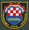 BOSNIA , HVO , 110 BRIGADE USORA - Stoffabzeichen