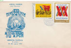 ROMANIA, 1974, Philatelic Exhibition Cluj 1974, Philatelic Club Emil Racovita, Cover, Sc. 2510/1 - Lettres & Documents