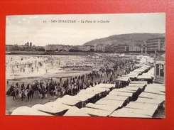 AK San Sebastian La Playa De La Concha Ca. 1910 Espana Tarjeta Postal - Peñón De Vélez De La Gomera