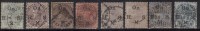 British India Used, Queen Victoria Service, (2 Scans) QV 14 Stamps, Some Colour Varities, - 1858-79 Kolonie Van De Kroon