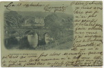 Chatsworth Bridge And House  P. Used Liverpool 1901 To Neuvy Sur Barangeon France - Derbyshire