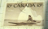 Canada 1953 Eskimo Hunter 10c - Used - Oblitérés