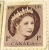 Canada 1954 Queen Elizabeth II 1c - Used - Oblitérés