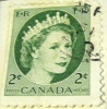 Canada 1954 Queen Elizabeth II 2c - Used - Gebraucht