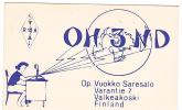 CARTE RADIO QSL - 1964 - FINLANDE - Radio Amatoriale