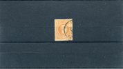 Greece-"Small Hermes"- Fournier FORGERY Type I Of 1st Period(Belgian)-10l. Yellow-orange Cancelled W/ Fake Pmrk (foxed) - Gebraucht