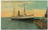 Port Tampa Service To Cuba S.S. " Olivette " One Worm Hole - Tampa