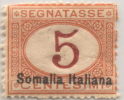 SI53D Italia Italy  Regno Colonie Segnatasse 1920 5 C. - Soprastampato Somalia Italiana, In Basso Nuovo MNH - Somalië