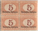 SI53D Italia Italy  Regno Colonie Segnatasse 1920 5 C. - Soprastampato Somalia Italiana, In Basso Nuovo MNH Q.tina - Somalië