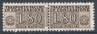 1955-81 ITALIA PACCHI IN CONCESSIONE STELLE 80 LIRE MNH ** - RR10335-4 - Colis-concession