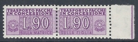 1955-81 ITALIA PACCHI IN CONCESSIONE STELLE 90 LIRE MNH ** - RR10340-6 - Pacchi In Concessione