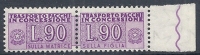 1955-81 ITALIA PACCHI IN CONCESSIONE STELLE 90 LIRE MNH ** - RR10341 - Consigned Parcels