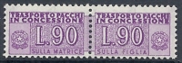 1955-81 ITALIA PACCHI IN CONCESSIONE STELLE 90 LIRE MNH ** - RR10341-2 - Colis-concession