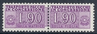 1955-81 ITALIA PACCHI IN CONCESSIONE STELLE 90 LIRE MNH ** - RR10341-5 - Pacchi In Concessione