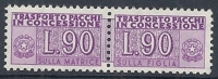 1955-81 ITALIA PACCHI IN CONCESSIONE STELLE 90 LIRE MNH ** - RR10342-6 - Pacchi In Concessione