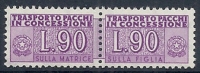 1955-81 ITALIA PACCHI IN CONCESSIONE STELLE 90 LIRE MNH ** - RR10343 - Pacchi In Concessione