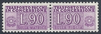 1955-81 ITALIA PACCHI IN CONCESSIONE STELLE 90 LIRE MNH ** - RR10343-3 - Pacchi In Concessione