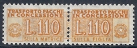 1955-81 ITALIA PACCHI IN CONCESSIONE STELLE 110 LIRE MNH ** - RR10346-5 - Concessiepaketten