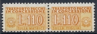 1955-81 ITALIA PACCHI IN CONCESSIONE STELLE 110 LIRE MNH ** - RR10347-5 - Concessiepaketten