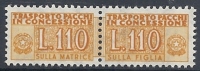 1955-81 ITALIA PACCHI IN CONCESSIONE STELLE 110 LIRE MNH ** - RR10350-4 - Pacchi In Concessione