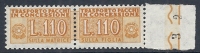 1955-81 ITALIA PACCHI IN CONCESSIONE STELLE 110 LIRE MNH ** - RR10350-5 - Pacchi In Concessione