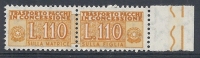 1955-81 ITALIA PACCHI IN CONCESSIONE STELLE 110 LIRE MNH ** - RR10355-4 - Pacchi In Concessione