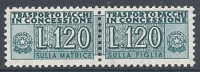 1955-81 ITALIA PACCHI IN CONCESSIONE STELLE 120 LIRE MNH ** - RR10356-4 - Consigned Parcels