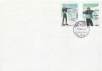 MOLDOVA 1994 MICHEL NO 96-7 USED ON COVER - Invierno 1994: Lillehammer