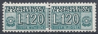 1955-81 ITALIA PACCHI IN CONCESSIONE STELLE 120 LIRE MNH ** - RR10358-2 - Pacchi In Concessione