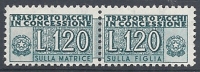 1955-81 ITALIA PACCHI IN CONCESSIONE STELLE 120 LIRE MNH ** - RR10358-4 - Colis-concession