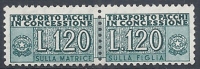 1955-81 ITALIA PACCHI IN CONCESSIONE STELLE 120 LIRE MNH ** - RR10359-4 - Concessiepaketten