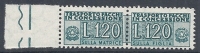 1955-81 ITALIA PACCHI IN CONCESSIONE STELLE 120 LIRE MNH ** - RR10359-8 - Pacchi In Concessione