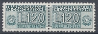 1955-81 ITALIA PACCHI IN CONCESSIONE STELLE 120 LIRE MNH ** - RR10360-2 - Concessiepaketten