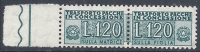 1955-81 ITALIA PACCHI IN CONCESSIONE STELLE 120 LIRE MNH ** - RR10361 - Colis-concession