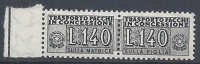1955-81 ITALIA PACCHI IN CONCESSIONE STELLE 140 LIRE MNH ** - RR10361-5 - Consigned Parcels