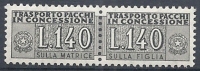 1955-81 ITALIA PACCHI IN CONCESSIONE STELLE 140 LIRE MNH ** - RR10362-2 - Pacchi In Concessione