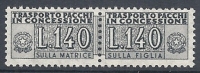 1955-81 ITALIA PACCHI IN CONCESSIONE STELLE 140 LIRE MNH ** - RR10364 - Pacchi In Concessione