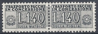 1955-81 ITALIA PACCHI IN CONCESSIONE STELLE 140 LIRE MNH ** - RR10364-2 - Pacchi In Concessione