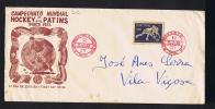 Portugal Sports 8th World Championship Hockey PORTO 1952 Fdc Cover Postmark  Sp1998 - Jockey (sobre Hierba)