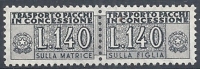 1955-81 ITALIA PACCHI IN CONCESSIONE STELLE 140 LIRE MNH ** - RR10365-2 - Concessiepaketten