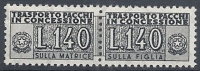 1955-81 ITALIA PACCHI IN CONCESSIONE STELLE 140 LIRE MNH ** - RR10366 - Consigned Parcels