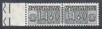 1955-81 ITALIA PACCHI IN CONCESSIONE STELLE 140 LIRE MNH ** - RR10366-5 - Consigned Parcels
