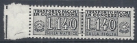 1955-81 ITALIA PACCHI IN CONCESSIONE STELLE 140 LIRE MNH ** - RR10368 - Pacchi In Concessione