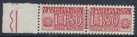 1955-81 ITALIA PACCHI IN CONCESSIONE STELLE 180 LIRE MNH ** - RR10375 - Concessiepaketten