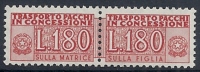 1955-81 ITALIA PACCHI IN CONCESSIONE STELLE 180 LIRE MNH ** - RR10376 - Concessiepaketten