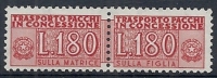 1955-81 ITALIA PACCHI IN CONCESSIONE STELLE 180 LIRE MNH ** - RR10376-3 - Concessiepaketten