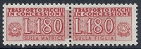 1955-81 ITALIA PACCHI IN CONCESSIONE STELLE 180 LIRE MNH ** - RR10377 - Consigned Parcels